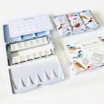 Bower Bird Empty Watercolor Palette, Metal Tin Palette for Artist Watercolors,Unique Pattern Metal Watercolor Paint Tin for Watercolors Oils and Gouache (12 Half Pans-Bird) - Image 5