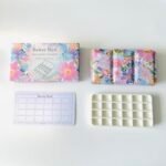 Bower Bird Travel Watercolor Palette,Portable Ceramic Palette,Empty Paint Palette,Small Travel Metal Paint Boxwith Porcelain Palette (24Well) - Image 5