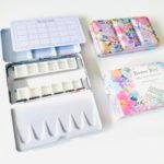 Bower Bird Empty Watercolor Palette, Metal Tin Palette for Artist Watercolors,Unique Pattern Metal Watercolor Paint Tin for Watercolors Oils and Gouache (12 Half Pans-Pink) - Image 5