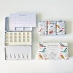 Bower Bird Travel Watercolor Palette,Portable Ceramic Palette,Empty Paint Palette,Small Travel Metal Paint Boxwith Porcelain Palette (18Well) - Image 2