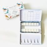 Bower Bird Empty Watercolor Palette, Metal Tin Palette for Artist Watercolors,Unique Pattern Metal Watercolor Paint Tin for Watercolors Oils and Gouache (12 Half Pans-Bird) - Image 2