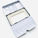 Bower Bird Travel Watercolor Palette,Portable Ceramic Palette 16 Well,Empty Paint Palette,Small Travel Metal Paint Boxwith Porcelain Palette (16Well) - Image 5