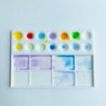 Bower Bird 14Well Ceramic Paint Palette,Porcelain Watercolor Palette,Rectangle Artist Professional Porcelain Palettes for Painting,for Acrylic,Gouache,Watercolor,Painting,Ceramic Mixing Tray - Image 5