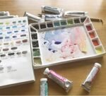 Bower Bird Ceramic Watercolor Palette 18well Rectangle Artist Professional Paint Palette for Acrylic,Gouache Painting Ceramic Mixing Tray (Porcelain) (7.8x5.7in(with Box)) - Image 4