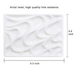 Bower Bird Porcelain Watercolor Palette Wave Artist Level Professional Ceramic Palette fine Ceramics - Image 5