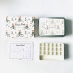 Bower Bird Travel Ceramic Watercolor Palette with Porcelain Mixing Tray & Metal Tin Box - Portable Art Kit for Gouache, Studio & Outdoor Painting (18Well) - Image 3