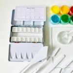 Watercolours Making Kit - Making your own Watercolour Paints，Including Pigment powder，Muller ，Glass Palette，Metal Tin Palette, Drawing Knives and Watercolor Half Pans，a gift for artists (12 color set) - Image 5