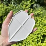 Bower Bird Ceramic Watercolor Palette,Mini 5.5in Leaf Artist Porcelain Palettes for Painting,for Acrylic,Gouache,Watercolor,Painting,Ceramic Mixing Tray (Ceramics) - Image 2