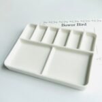 Bower Bird Travel Watercolor Palette,Portable Ceramic Palette 6 Well,Empty Paint Palette,Small Travel Metal Paint Boxwith Porcelain Palette (6Well) - Image 4