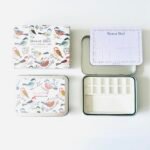 Bower Bird Travel Ceramic Watercolor Palette with 12-Well Porcelain Mixing Tray & Metal Tin Box - Portable Art Kit for Gouache, Studio & Outdoor Painting - Image 6