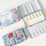 Bower Bird Travel Watercolor Palette,Portable Ceramic Palette 16 Well,Empty Paint Palette,Small Travel Metal Paint Boxwith Porcelain Palette (12Well) - Image 6