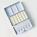 Bower Bird Travel Watercolor Palette,Portable Ceramic Palette 16 Well,Empty Paint Palette,Small Travel Metal Paint Boxwith Porcelain Palette (24Well) - Image 5