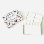 Bower Bird Travel Ceramic Watercolor Palette with 12-Well Porcelain Mixing Tray & Metal Tin Box - Portable Art Kit for Gouache, Studio & Outdoor Painting (6Well) - Image 6