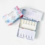 Bower Bird Travel Watercolor Palette,Portable Ceramic Palette 16 Well,Empty Paint Palette,Small Travel Metal Paint Boxwith Porcelain Palette (12Well) - Image 2