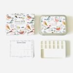 Bower Bird Travel Ceramic Watercolor Palette with 12-Well Porcelain Mixing Tray & Metal Tin Box - Portable Art Kit for Gouache, Studio & Outdoor Painting - Image 2