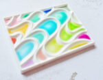 Bower Bird Porcelain Watercolor Palette Wave Artist Level Professional Ceramic Palette fine Ceramics - Image 3