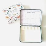 Bower Bird Travel Ceramic Watercolor Palette with 12-Well Porcelain Mixing Tray & Metal Tin Box - Portable Art Kit for Gouache, Studio & Outdoor Painting (6Well)