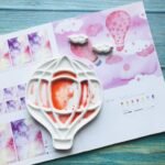 Bower Bird Porcelain Watercolor Palette Balloon Artist Professional Ceramic Palette - Image 4