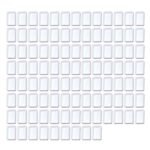 Bower Bird 100 Pcs Empty Watercolor Paint Pans White Plastic Watercolor Tins (100 Full Pans)