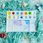 Bower Bird 14Well Ceramic Paint Palette,Porcelain Watercolor Palette,Rectangle Artist Professional Porcelain Palettes for Painting,for Acrylic,Gouache,Watercolor,Painting,Ceramic Mixing Tray - Image 6