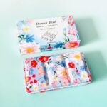 Bower Bird Travel Watercolor Palette,Portable Ceramic Palette 16 Well,Empty Paint Palette,Small Travel Metal Paint Boxwith Porcelain Palette (16Well) - Image 3